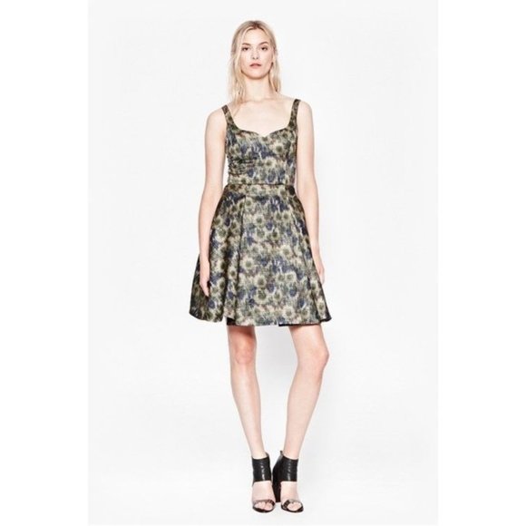 French Connection Morie Meadow Fit & Flare Dress - Picture 6 of 6